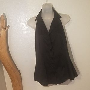 Club Monaco black button down halter top large
